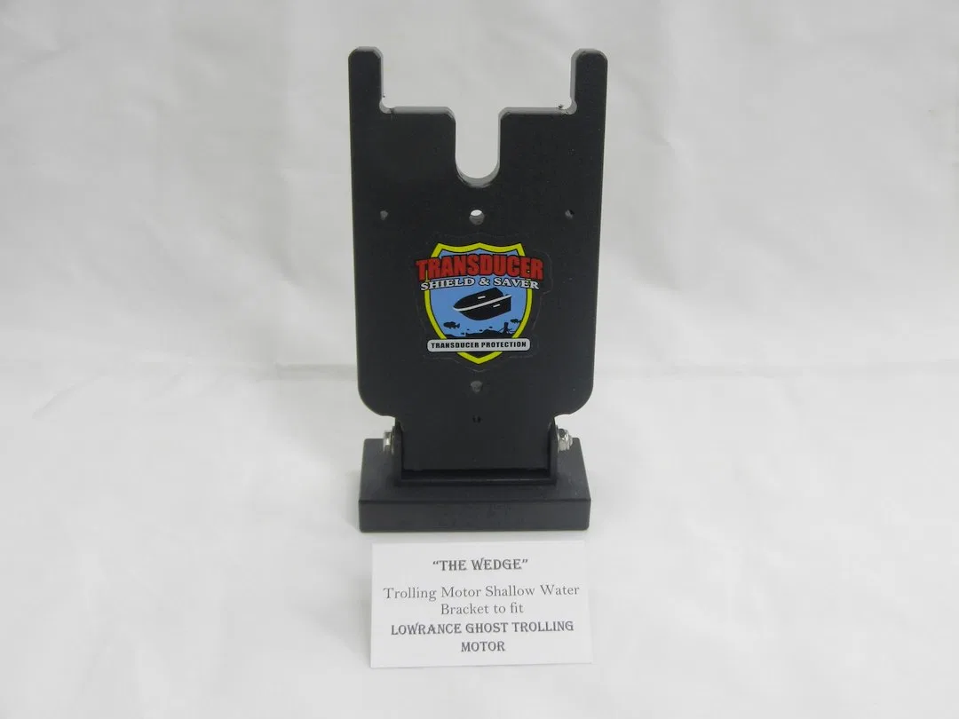 TM-SW-B-L – TRANSDUCER Trolling Motor Shallow Water Bracket, Compatible With Lowrance Ghost Trolling Motor Raises Tro...